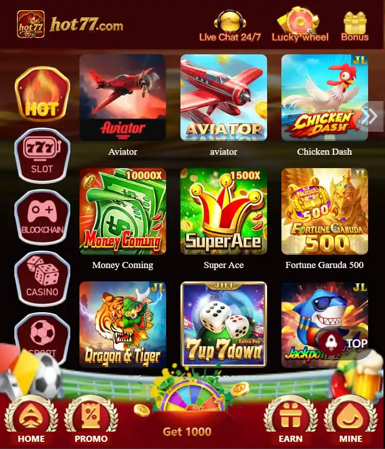 HOT77 Game features