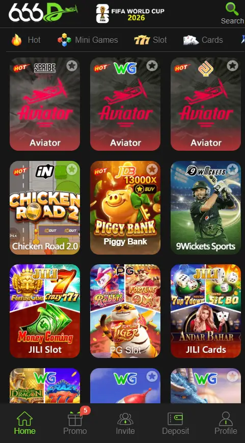 Hot games on 666D