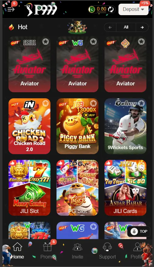Hot games on P999