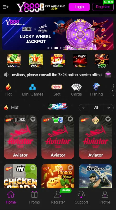 Hot games on Y888
