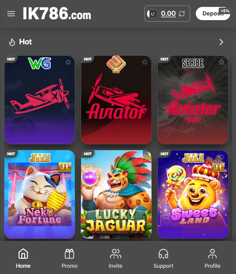 Hot games on ik786 game