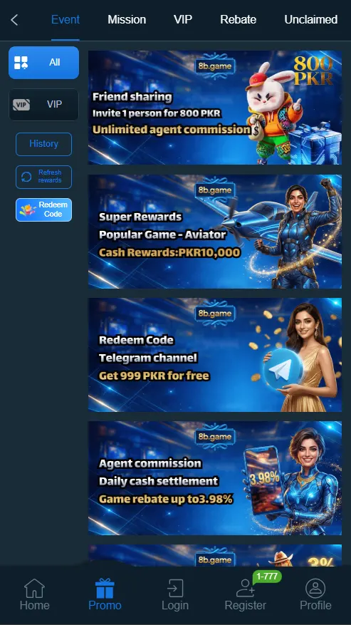 Promotion on 8B Game