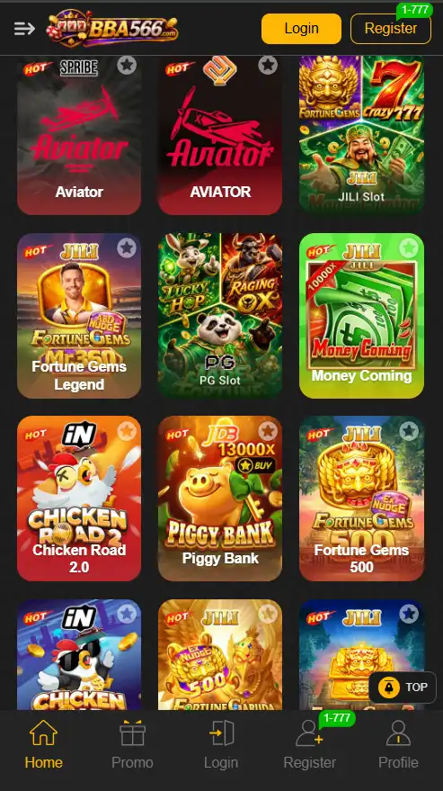 Hot games on BBA566