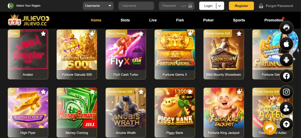 Hot games on JILIEVO