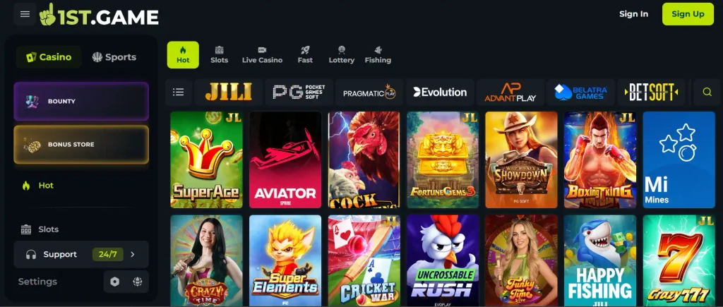 Hot games on 1ST APK