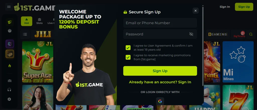 Registration on IST Game